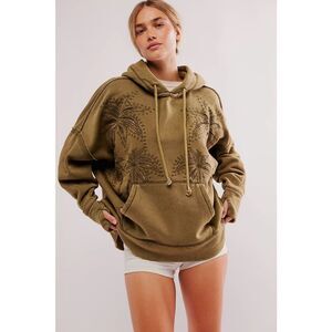 Free People Olive Green Hoodie